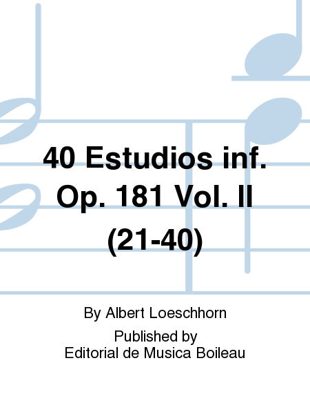 40 Estudios Inf. Op.181 Vol.II (21-40)