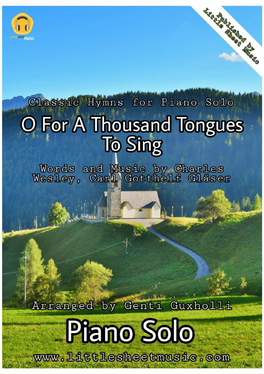 O For A Thousand Tongues To Sing Piano Solo scores gallery preview page 1