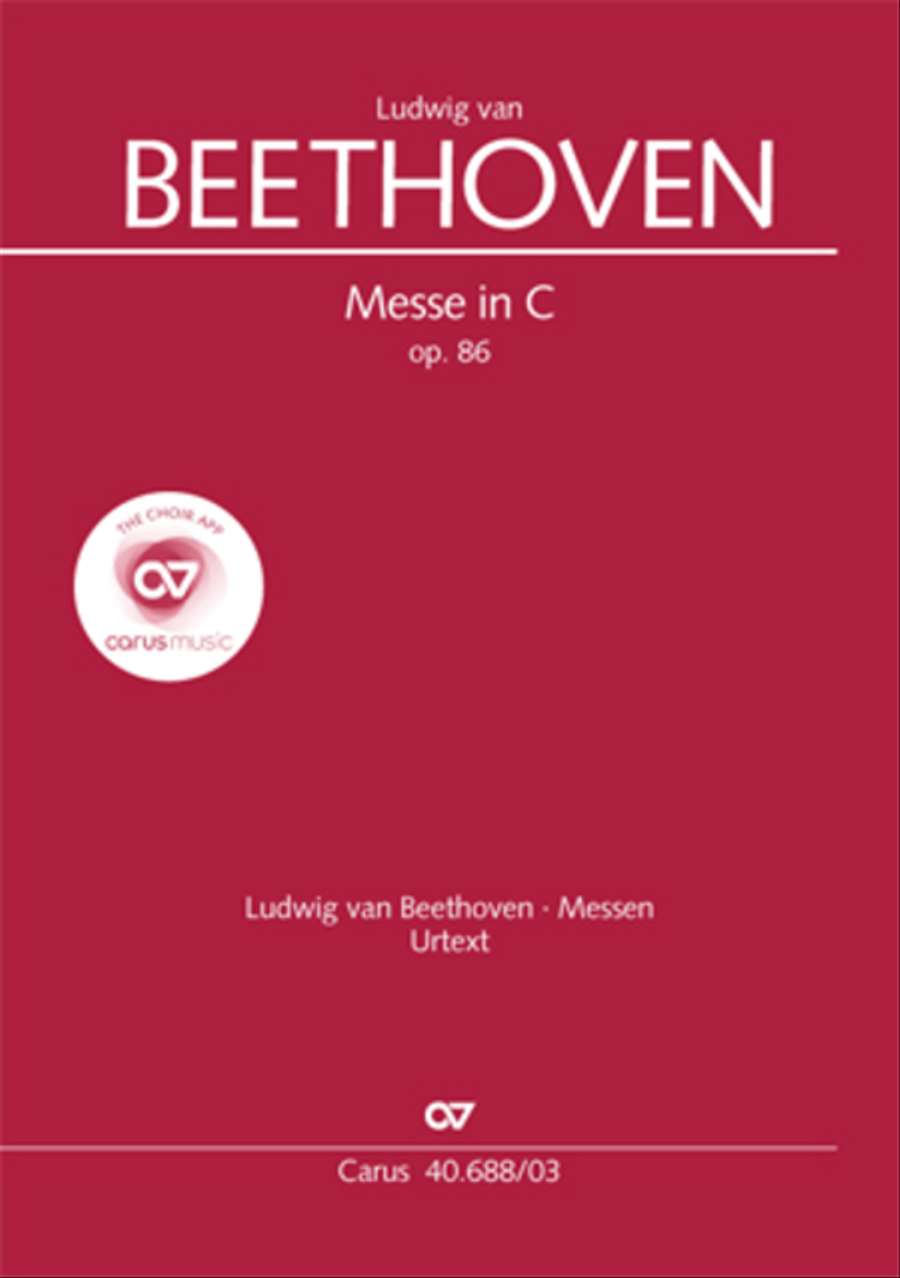 Mass in C Major Mass in C Major 4-Part scores gallery preview page 1