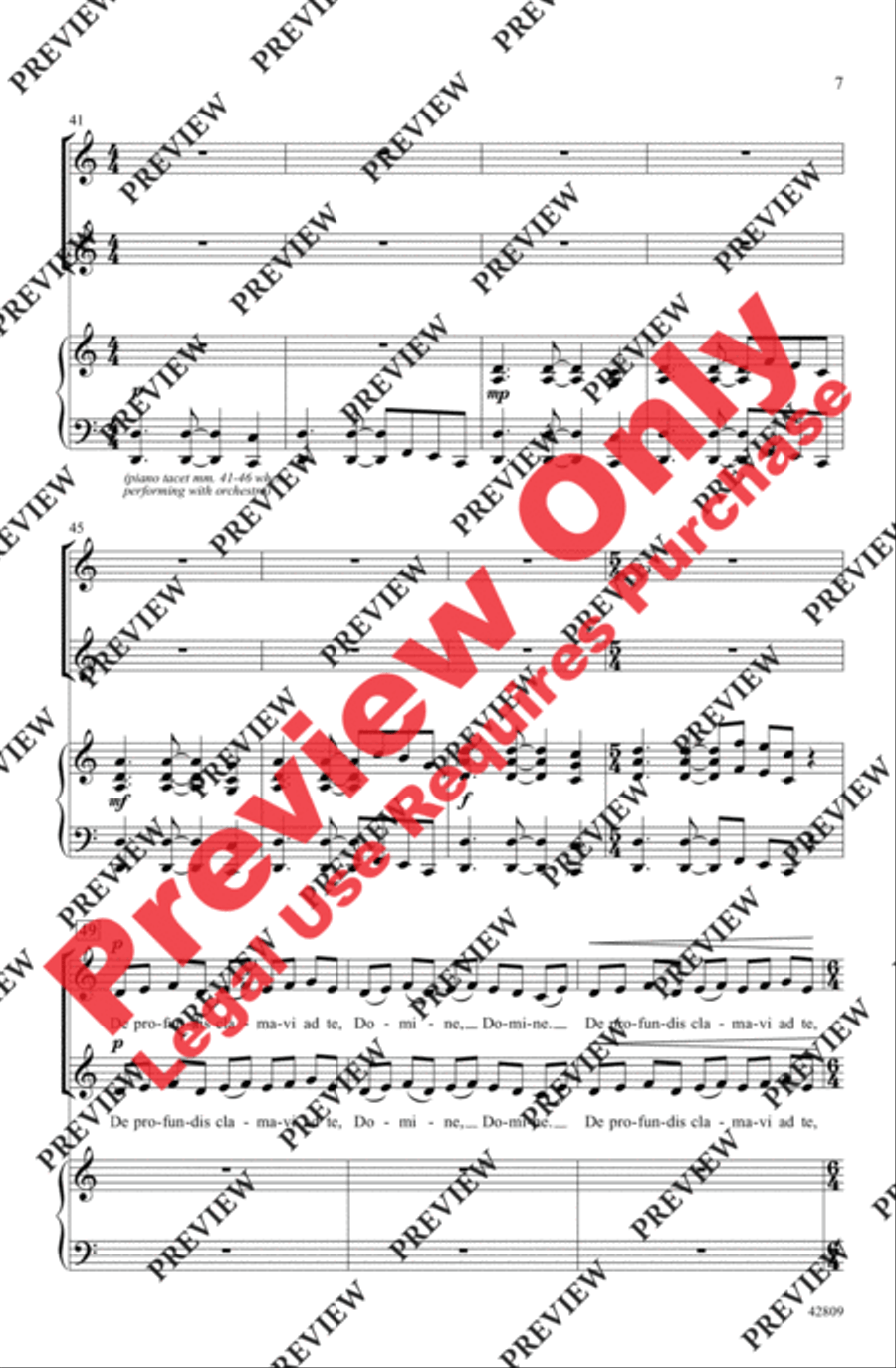 De Profundis Women's Choir scores gallery preview page 7