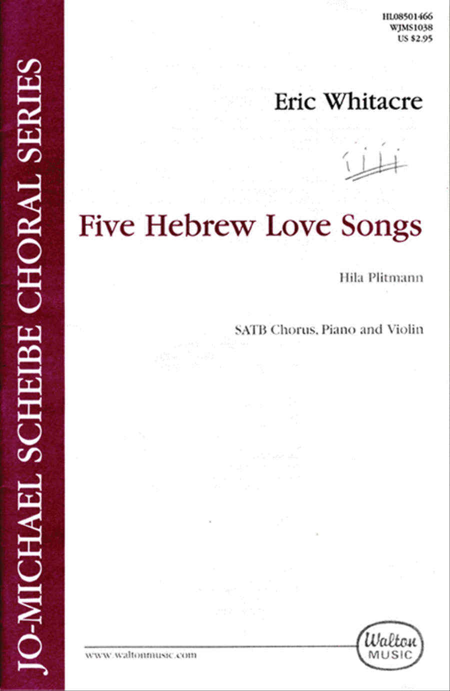 Five Hebrew Love Songs Five Hebrew Love Songs Choir scores gallery preview page 1