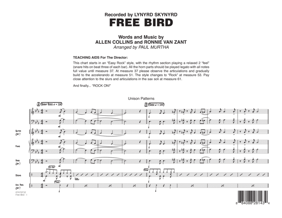 Free Bird - Full Score