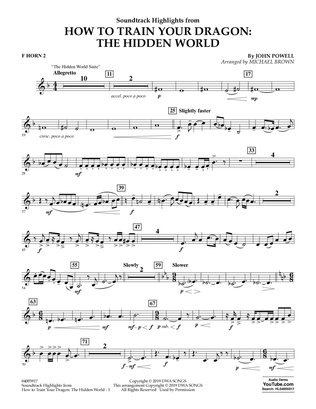 How To Train Your Dragon: The Hidden World (arr. Michael Brown) - F Horn 2