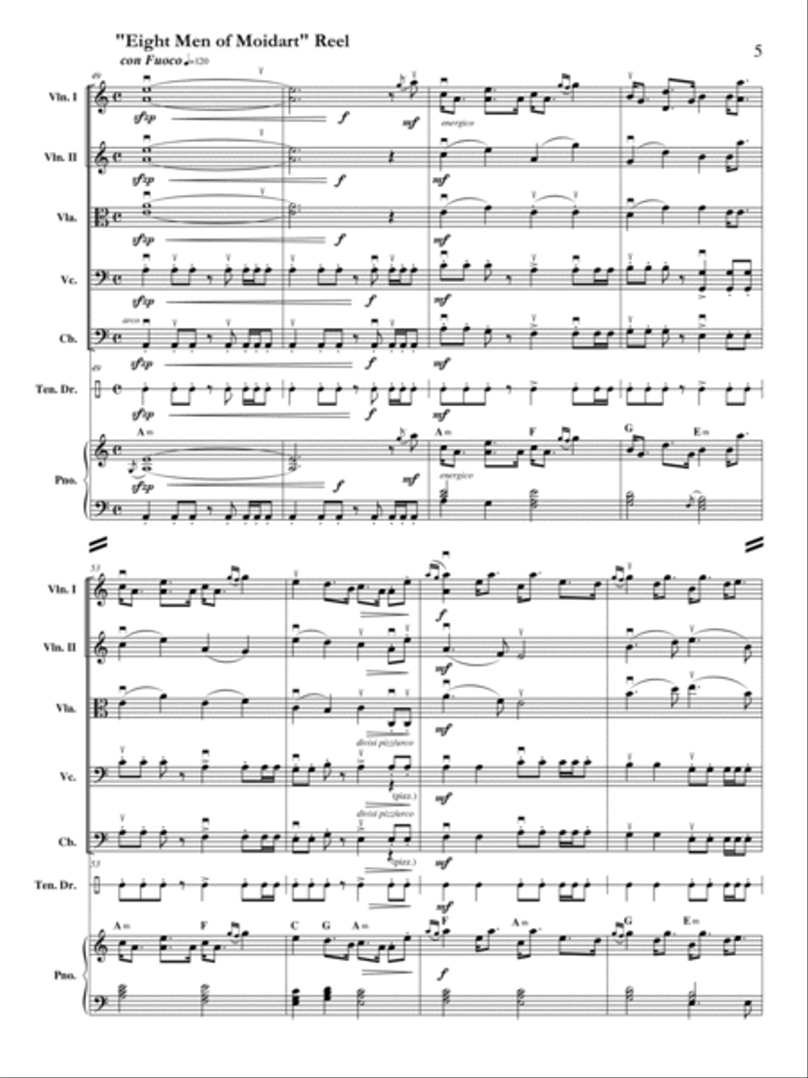 Scottish Air and Reel Orchestra scores gallery preview page 6