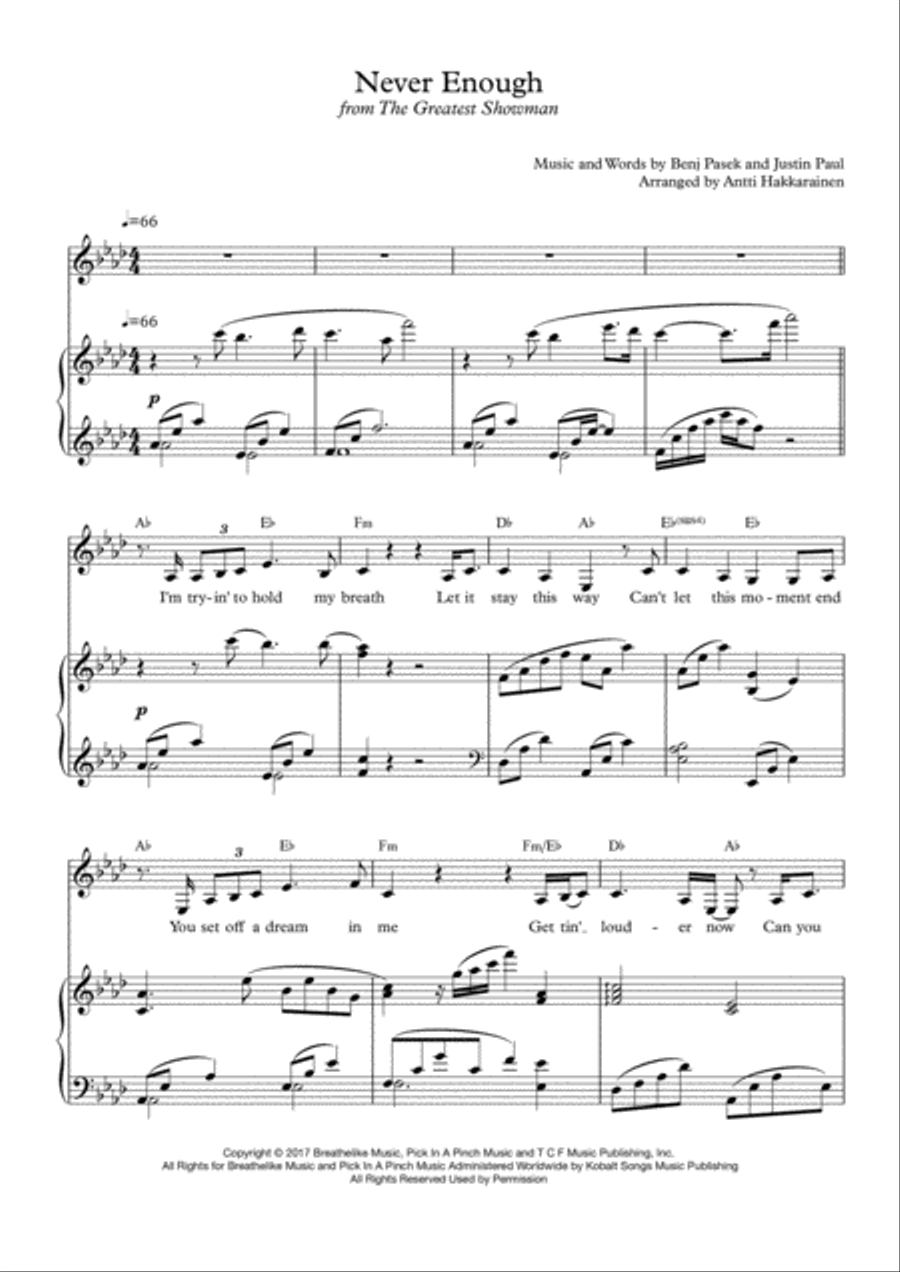 Never Enough Voice scores gallery preview page 2