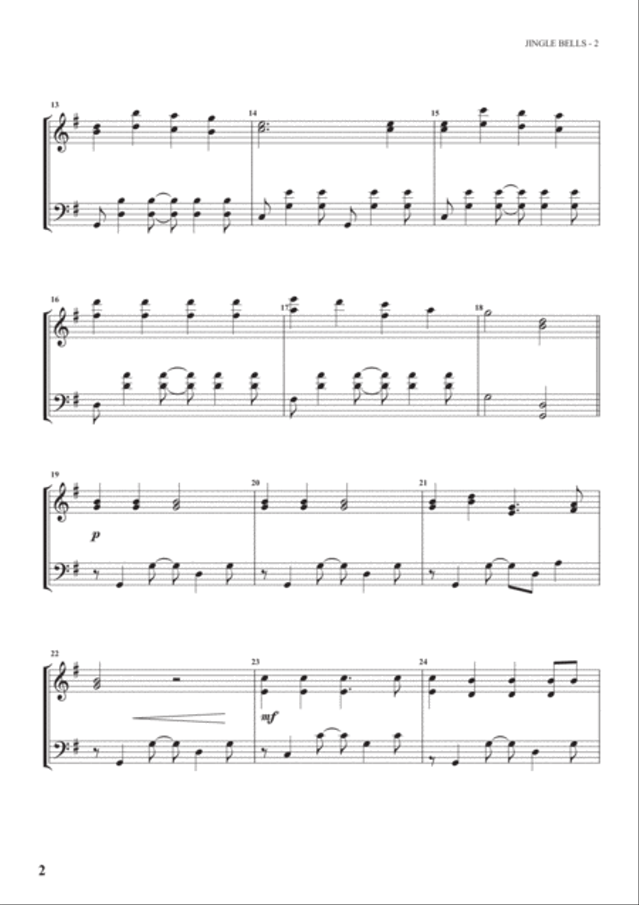 Merry Christmas, Marimba Volume I (9 marimba solos) Marimba scores gallery preview page 4