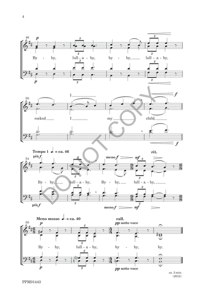 Carol Lullaby - SATB image number null