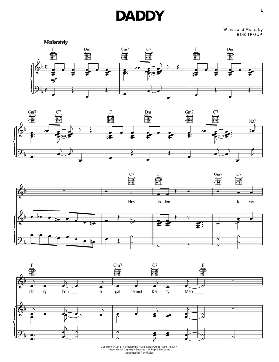 Daddy Guitar scores gallery preview page 1