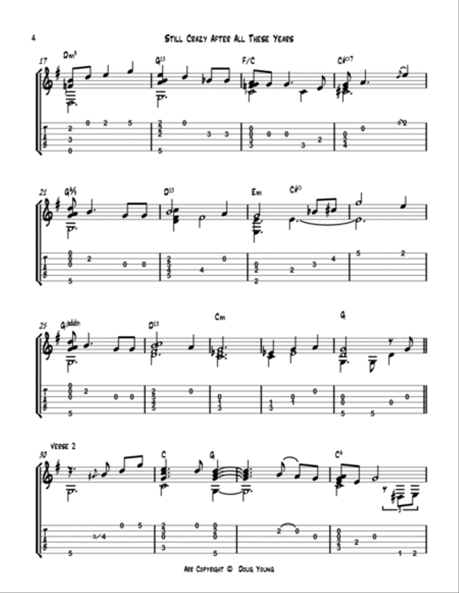 Still Crazy After All These Years Electric Guitar scores gallery preview page 4