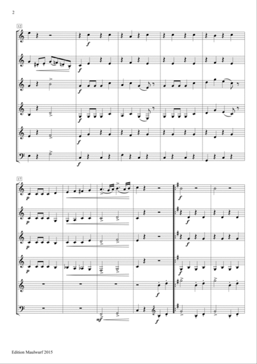 Helenenmarsch Horn scores gallery preview page 4
