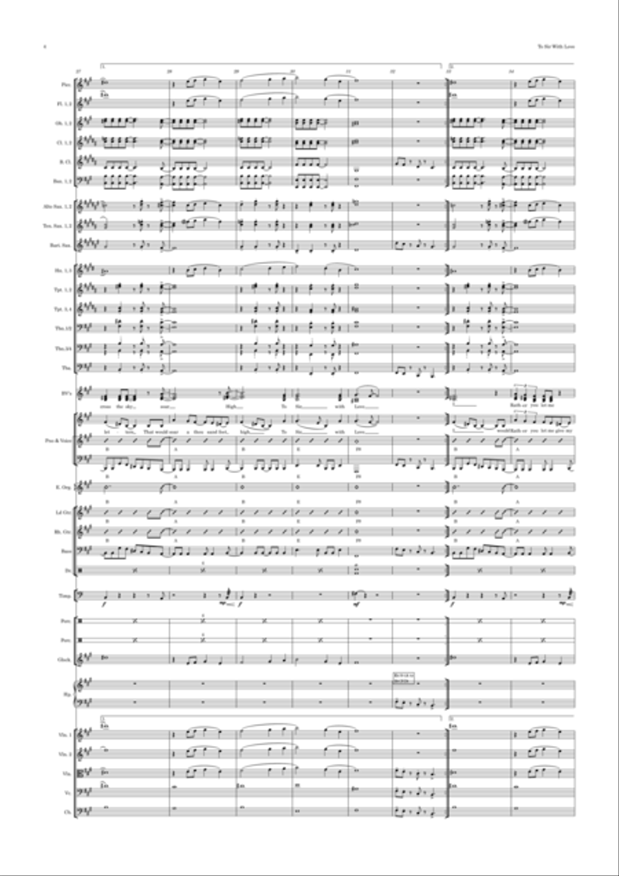 To Sir, With Love Full Orchestra scores gallery preview page 4