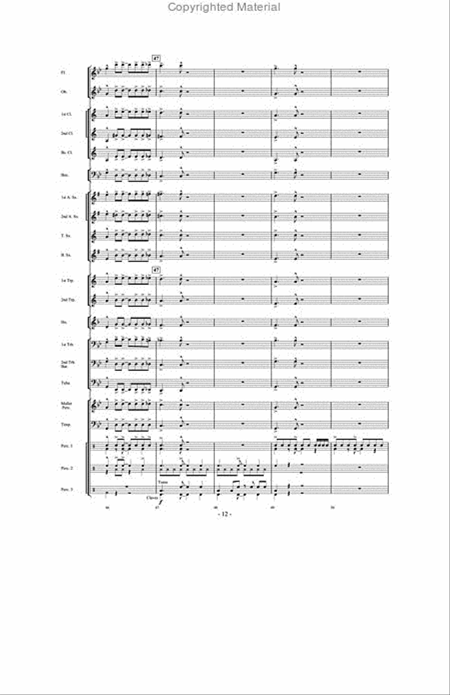 And Then There Were Drums Concert Band scores gallery preview page 11