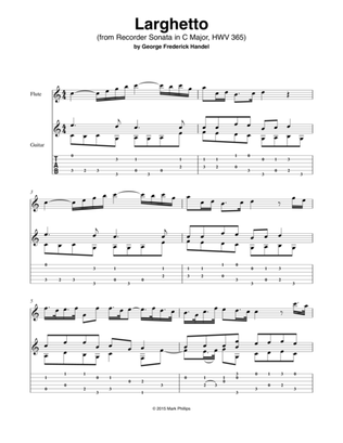 Larghetto (from Recorder Sonata in C Major, HWV 365)