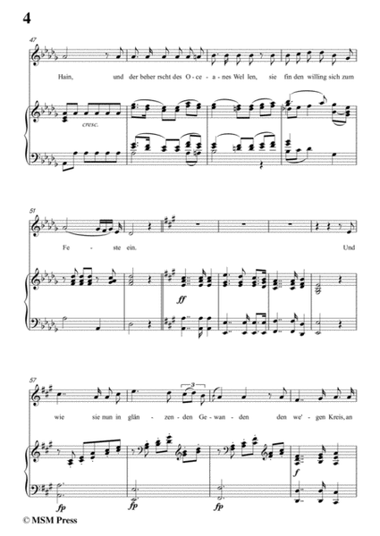 Schubert-Uraniens Flucht(Urania's Flight),D.554,in G flat Major,for Voice&Piano image number null