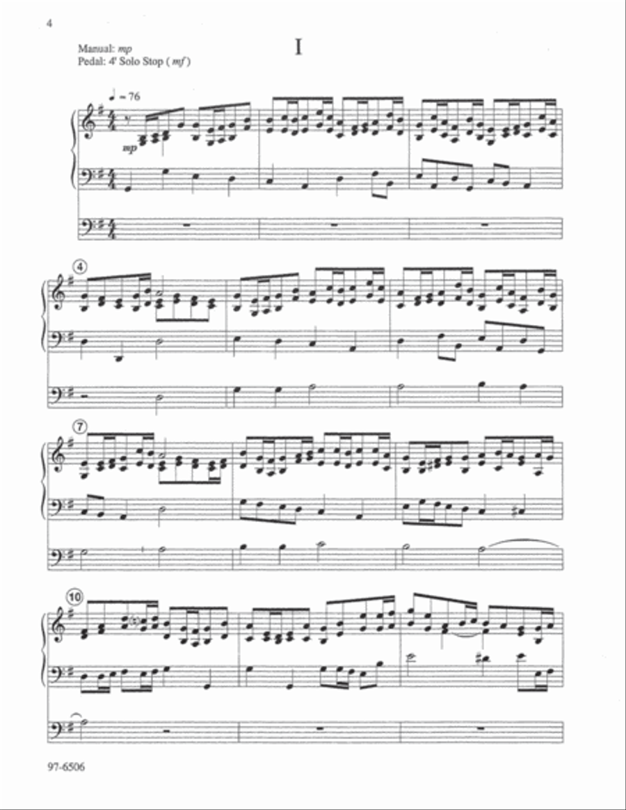 Partita on Azmon Partita on Azmon Organ scores gallery preview page 3