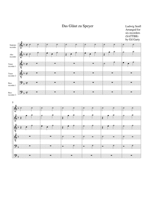 Das Glaeut zu Speyer (arrangement for 6 recorders)