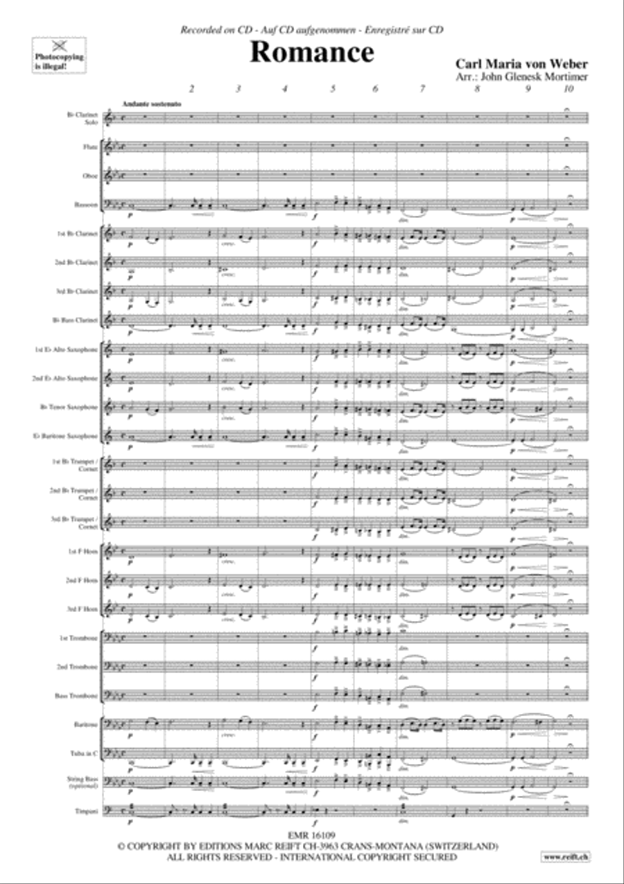 Romance Concert Band scores gallery preview page 4