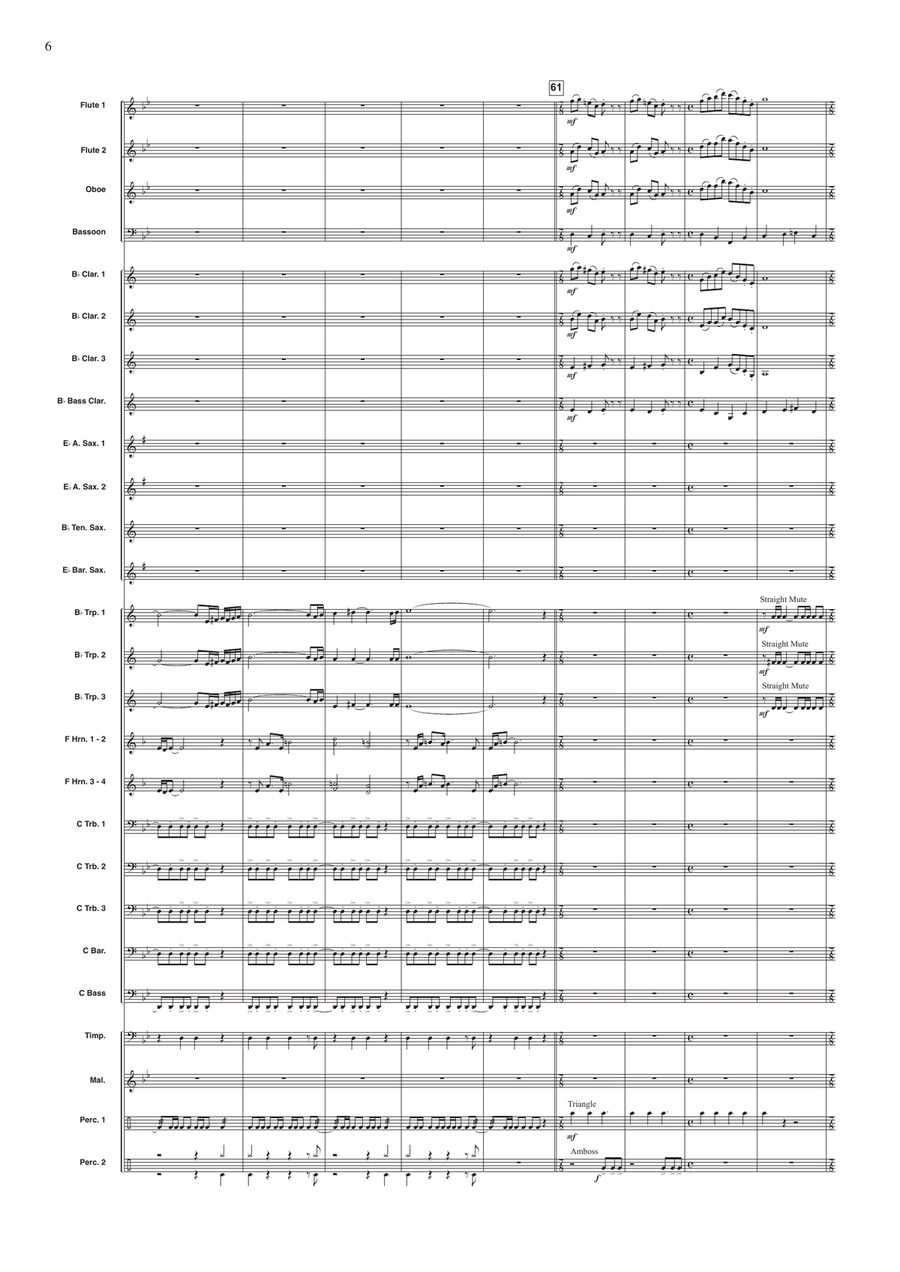 Hout, Koper, Brons en Staal Concert Band scores gallery preview page 6
