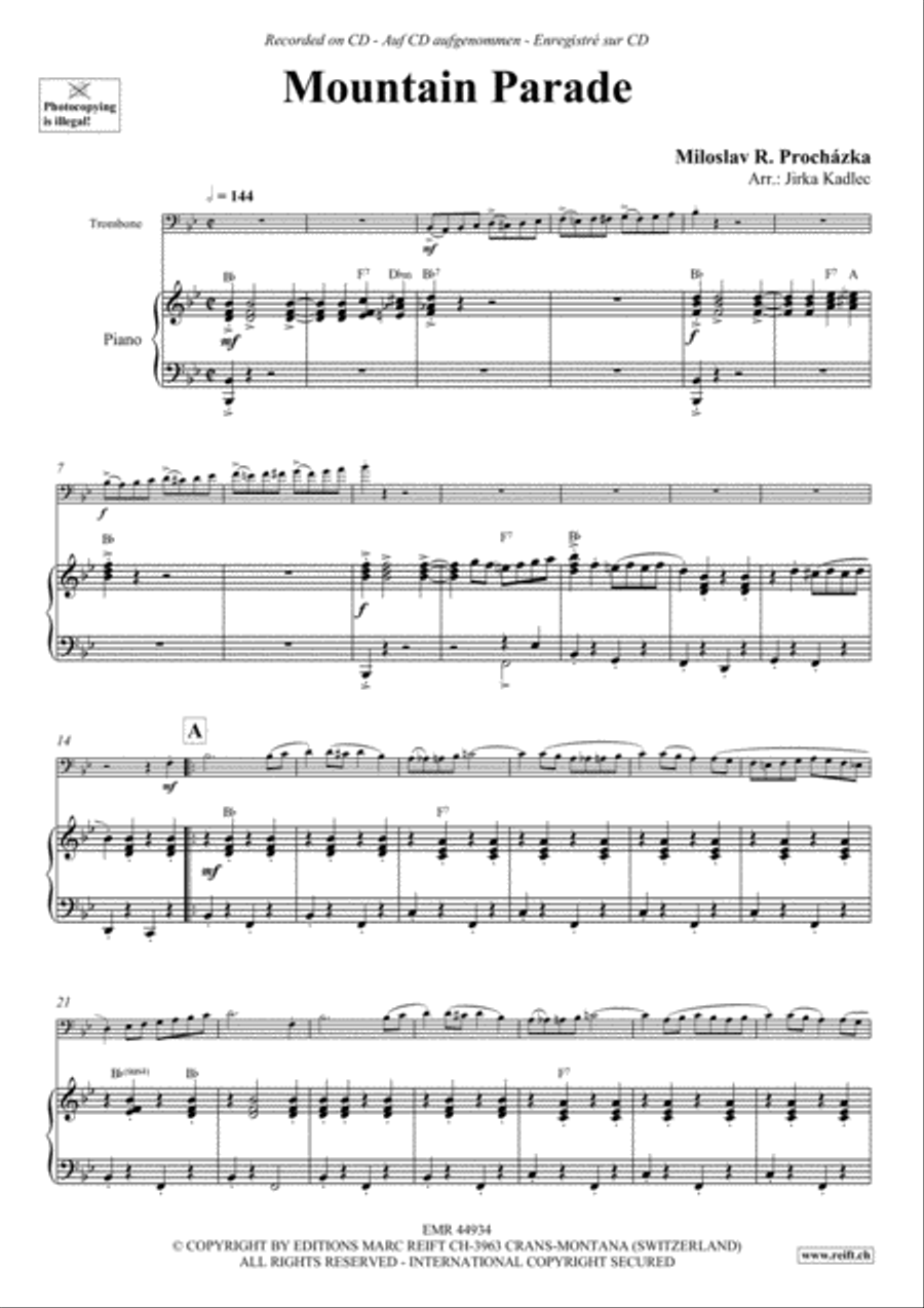 Mountain Parade Piano Accompaniment scores gallery preview page 4