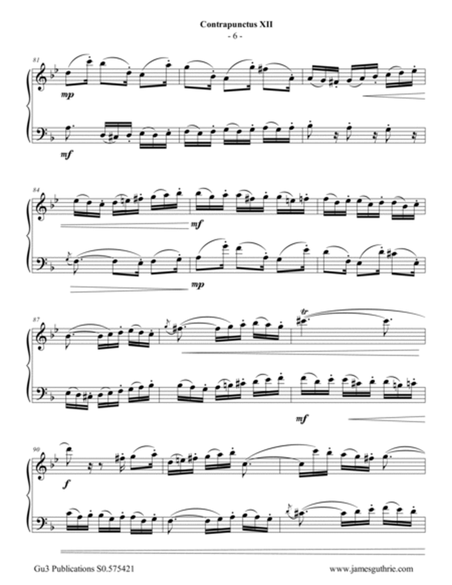 Bach: Four Duets from the Art of Fugue for Alto Flute & Cello image number null