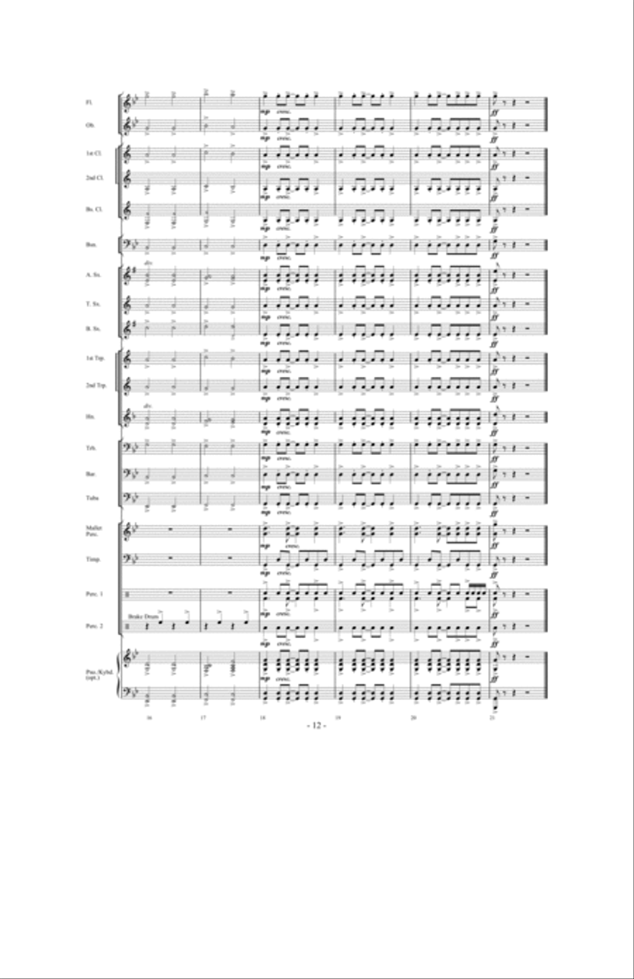 Ghosts, Goblins and Witches Concert Band scores gallery preview page 11