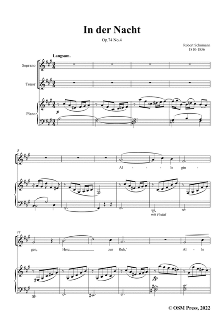 Schumann-In der Nacht,Op.74 No.4,in A Major image number null