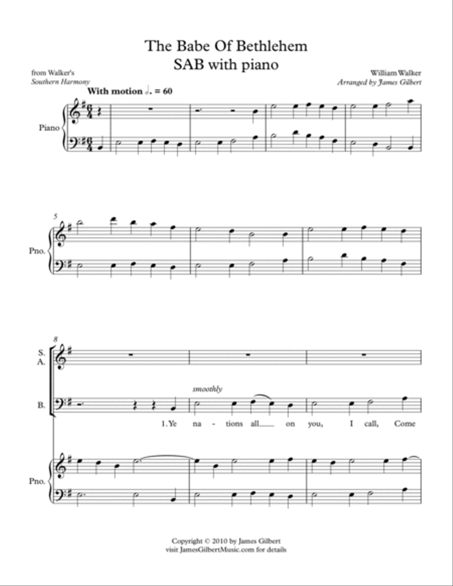 The Babe Of Bethlehem The Babe Of Bethlehem 3-Part scores gallery preview page 2