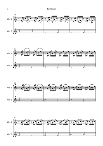 Prelude 1 in C Major BWV 846 (from Well-Tempered Clavier Book 1) for Oboe Duo image number null
