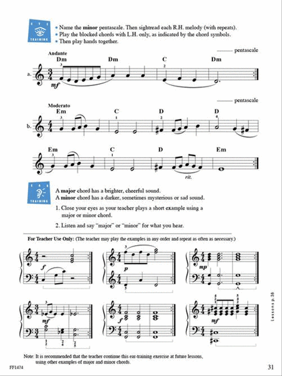 Accelerated Piano Adventures for the Older Beginner Piano Method scores gallery preview page 4