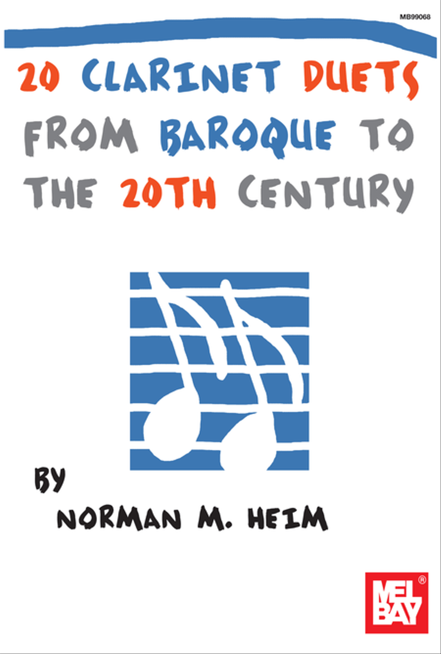 20 Clarinet Duets From Baroque to the 20th Century Clarinet Duet scores gallery preview page 1
