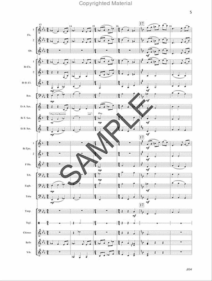 A Song of Hope - Score A Song of Hope - Score Concert Band scores gallery preview page 6