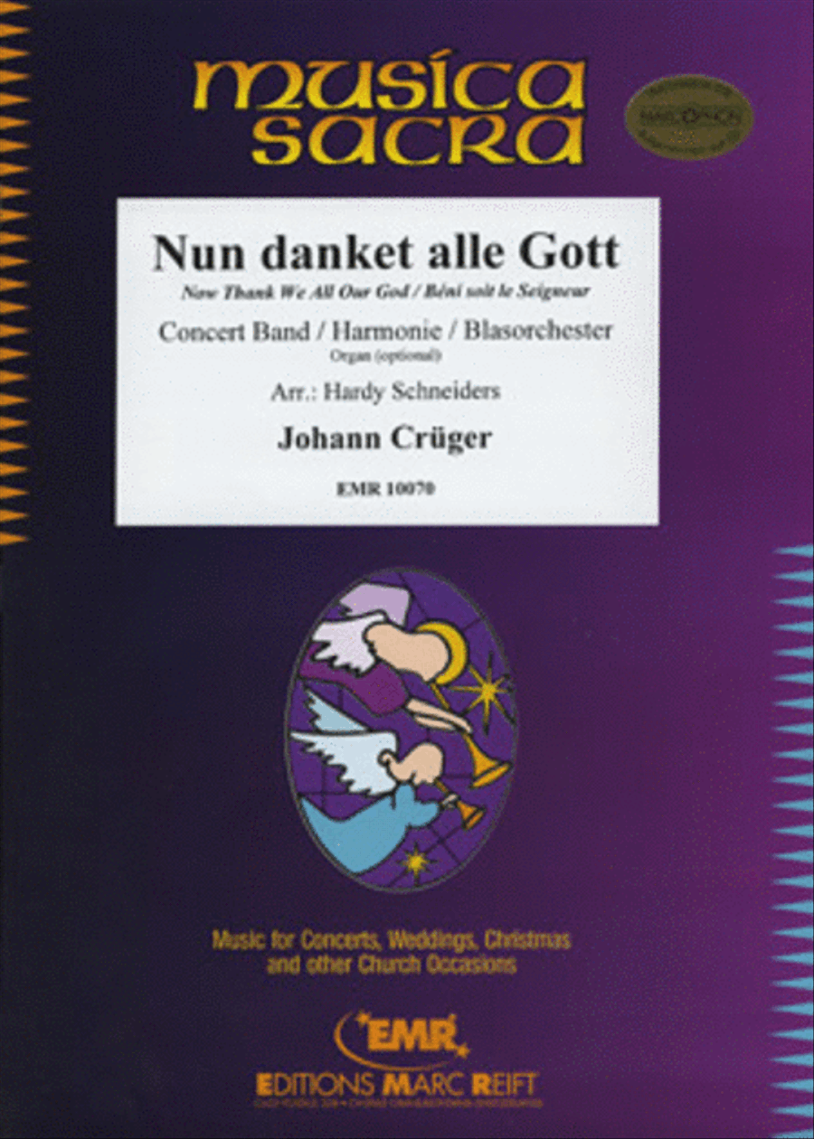Nun danket alle Gott Concert Band scores gallery preview page 1