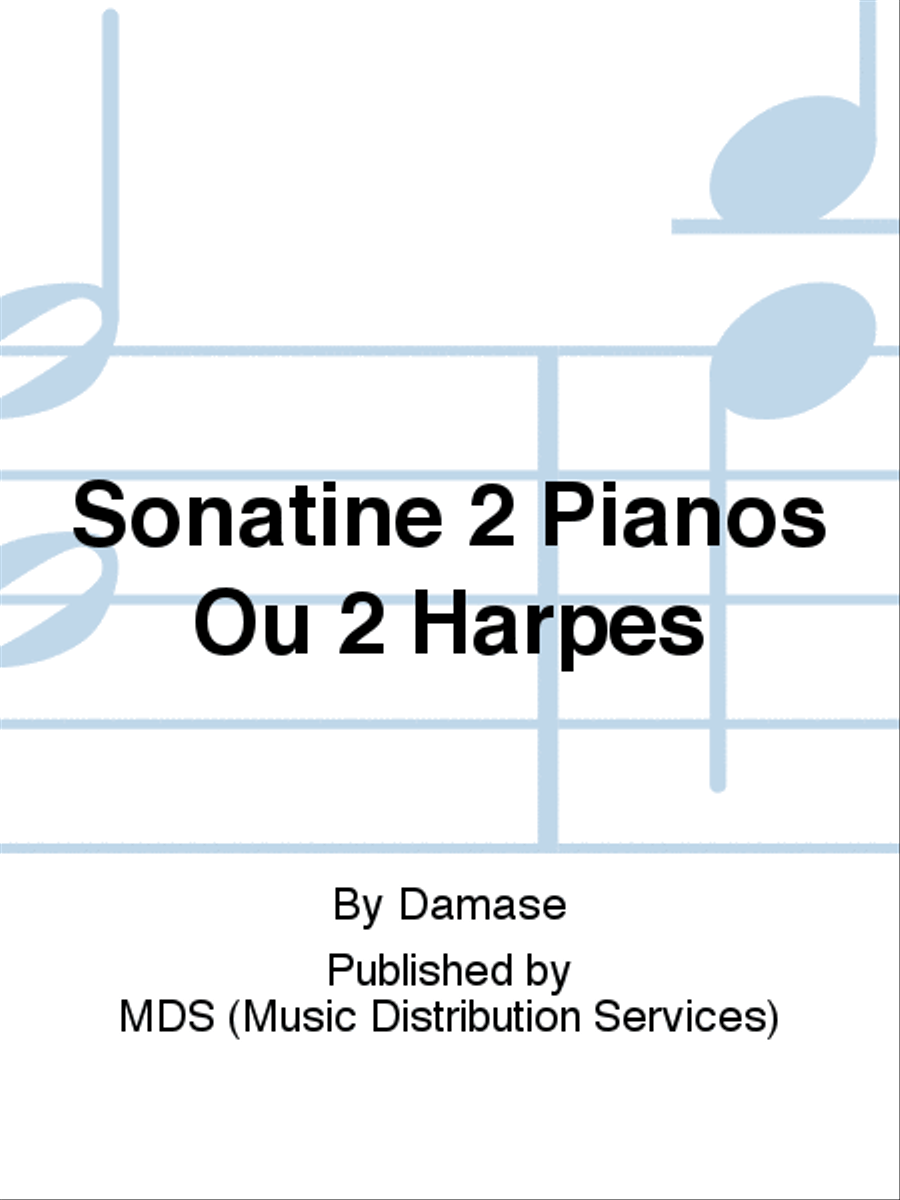 SONATINE 2 PIANOS OU 2 HARPES Piano Solo scores gallery preview page 1