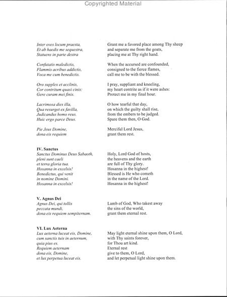 Requiem 4-Part scores gallery preview page 4