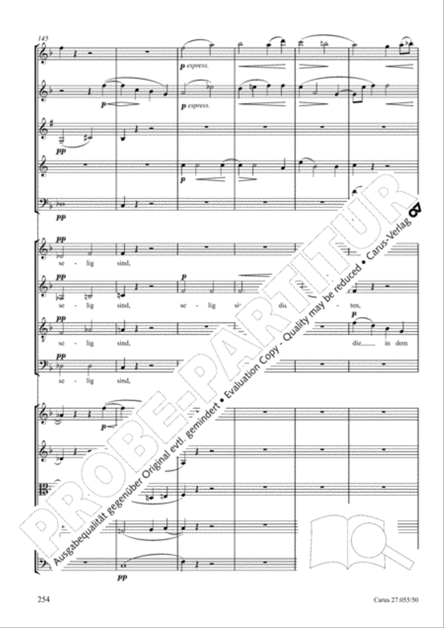Ein Deutsches Requiem (German Requiem) 4-Part scores gallery preview page 261