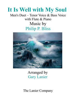 Book cover for IT IS WELL WITH MY SOUL (Men's Duet - Tenor Voice, Bass Voice) with Flute & Piano