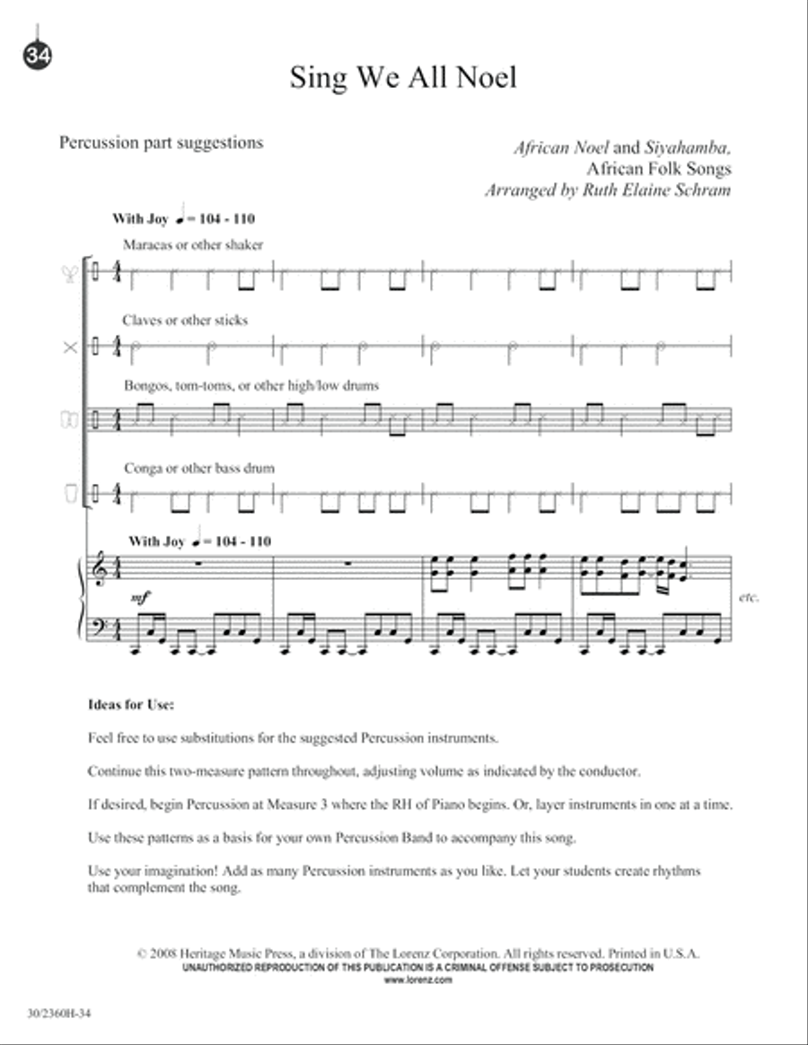 It's Christmas Everywhere! Unison Choir scores gallery preview page 35