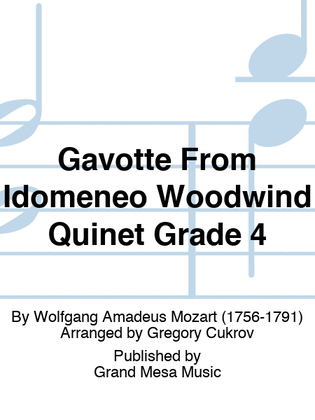 Gavotte From Idomeneo Woodwind Quinet Grade 4