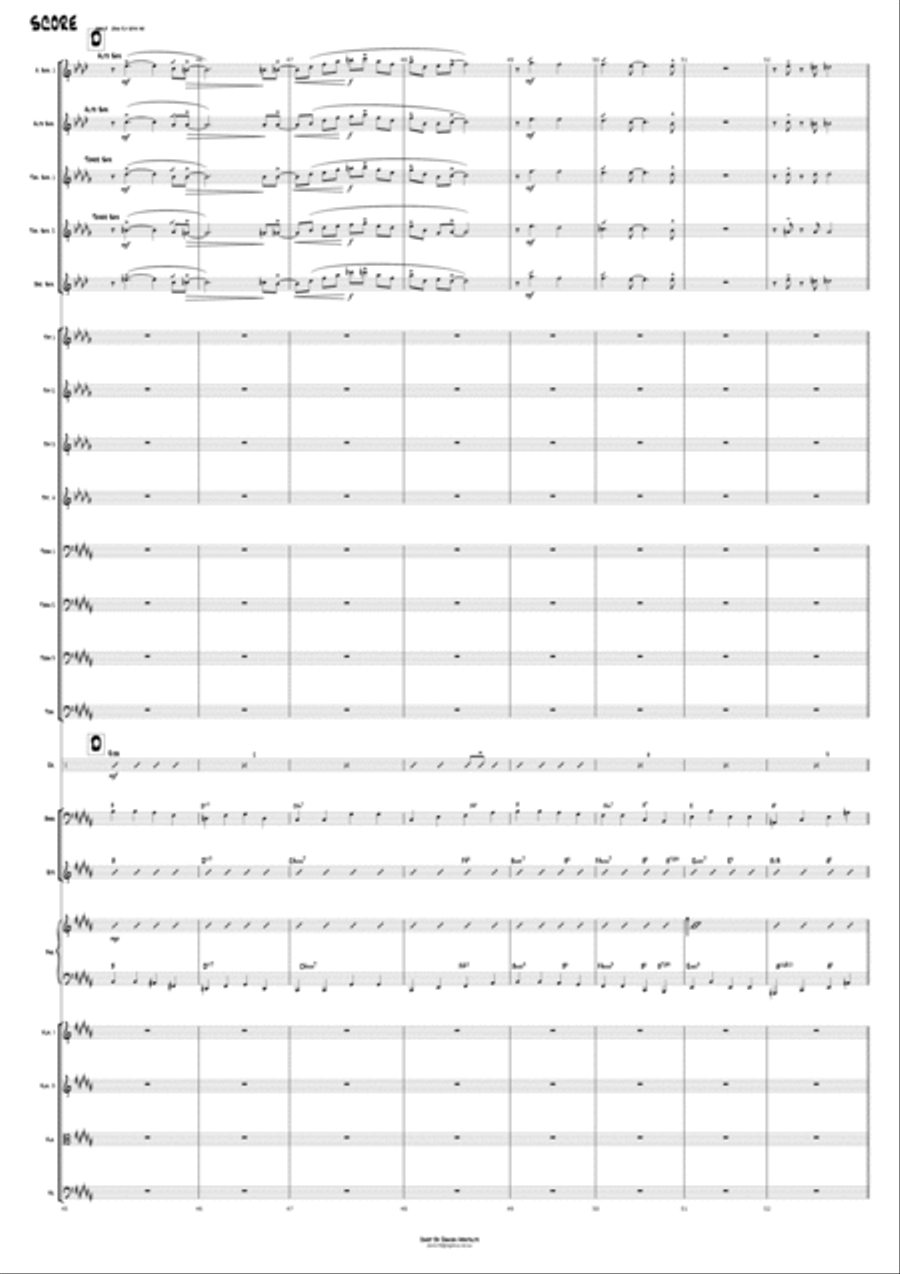 Come Fly With Me Come Fly With Me Jazz Ensemble scores gallery preview page 6
