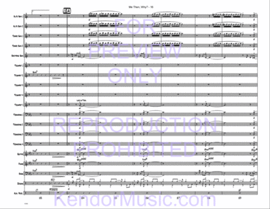 Me Then, Why? Jazz Ensemble scores gallery preview page 47