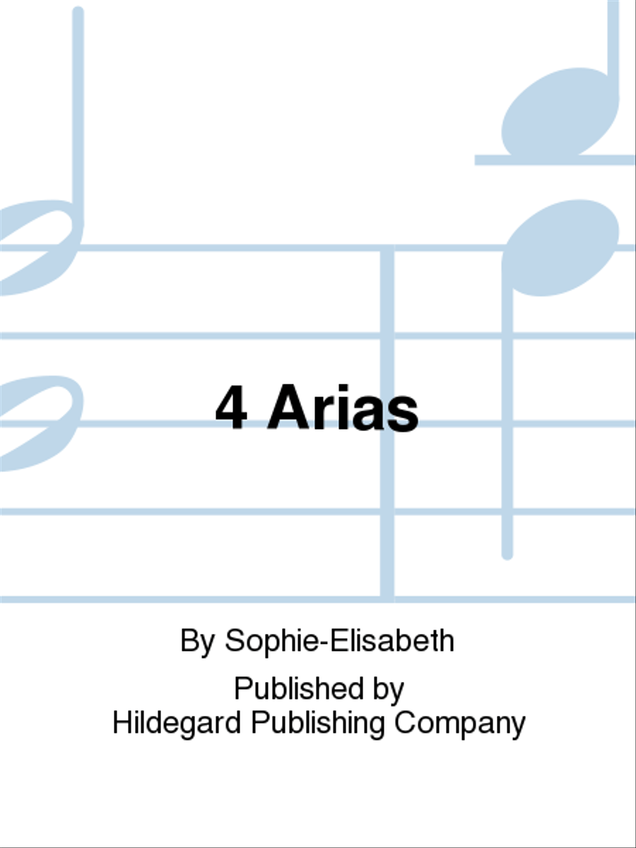 4 Arias Chamber Music scores gallery preview page 1