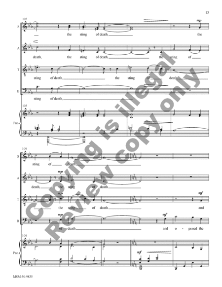 Festival Te Deum (Choral Score) image number null