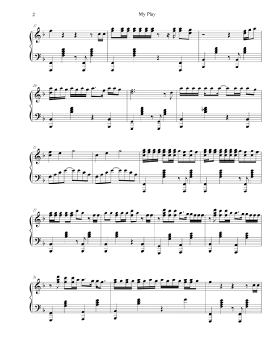 My Play Piano Solo scores gallery preview page 2