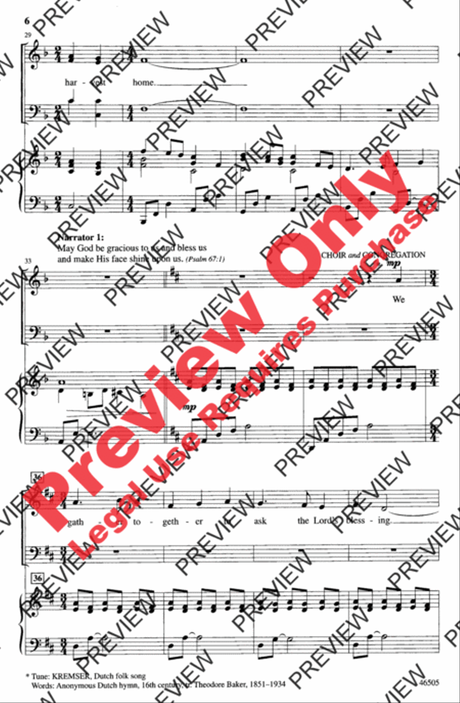 Give Thanks and Sing! Give Thanks and Sing! 4-Part scores gallery preview page 6