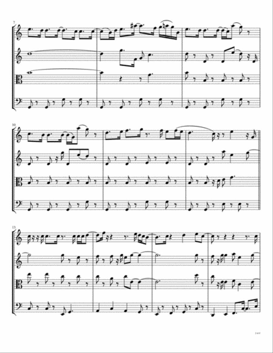 Getting Better Getting Better String Quartet scores gallery preview page 3