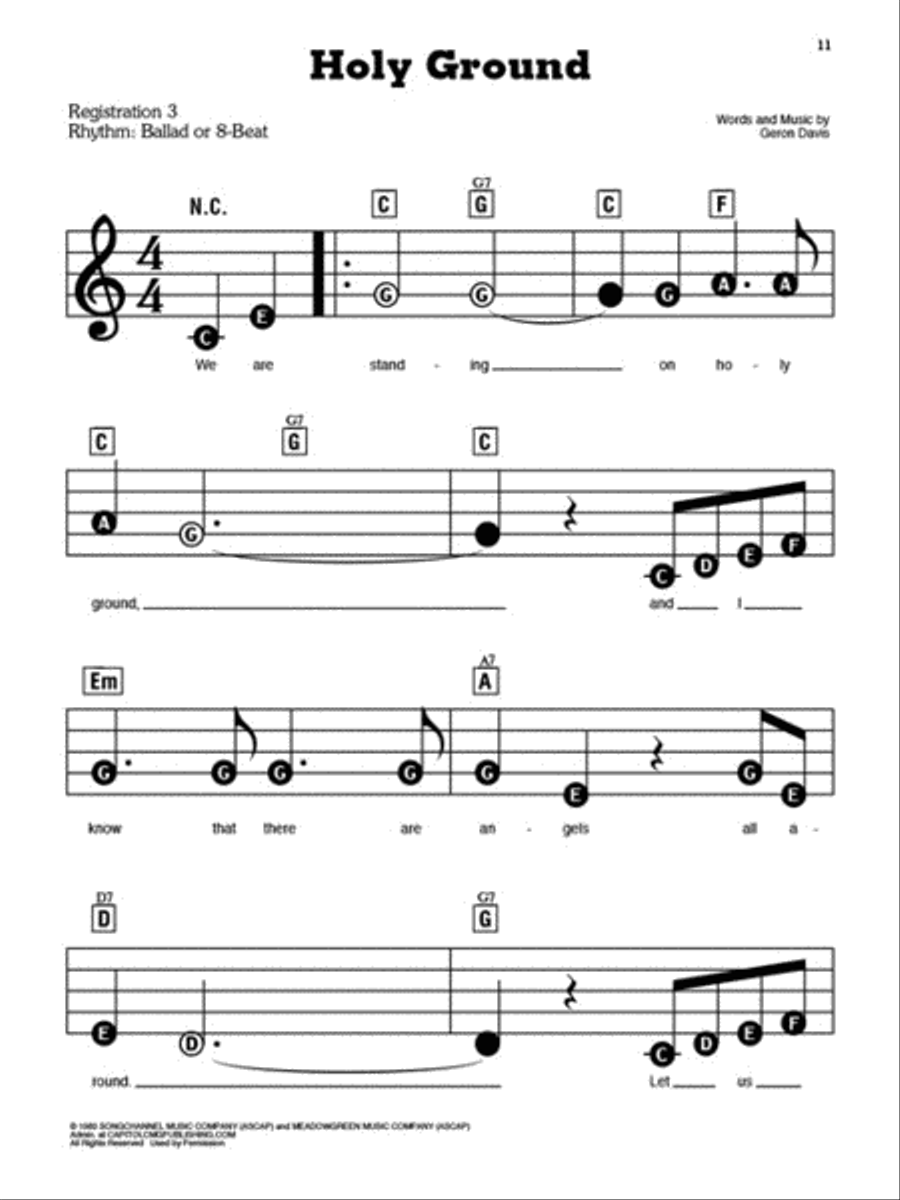 Good Ol' Gospel Good Ol' Gospel Electronic Keyboard scores gallery preview page 5