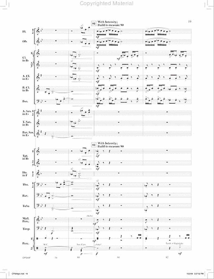 Orion's Sword Orion's Sword Concert Band scores gallery preview page 20