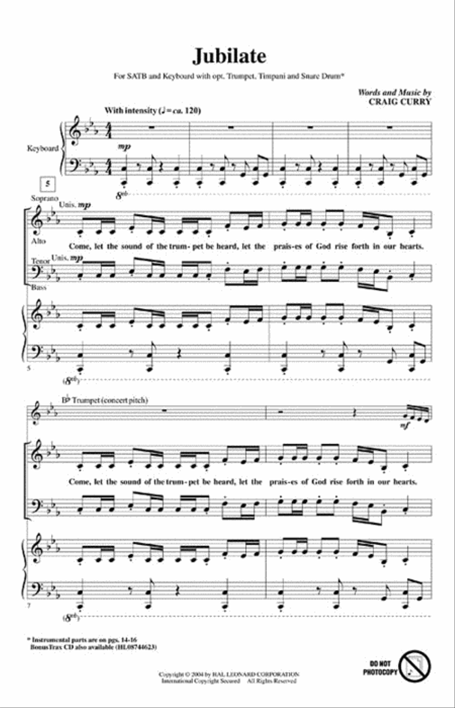 Jubilate and Benedictus 4-Part scores gallery preview page 2