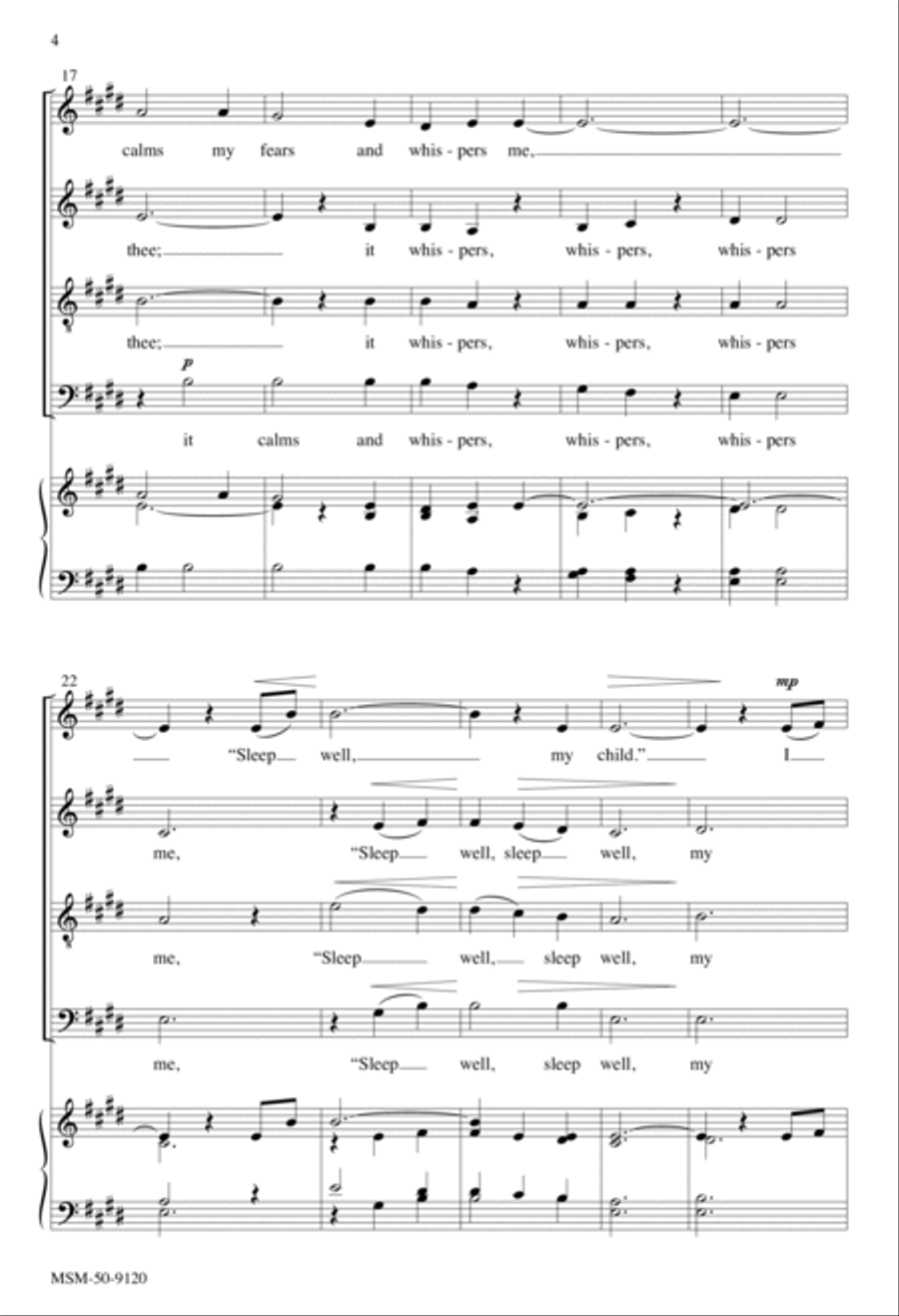 I Hear Thy Voice 4-Part scores gallery preview page 4