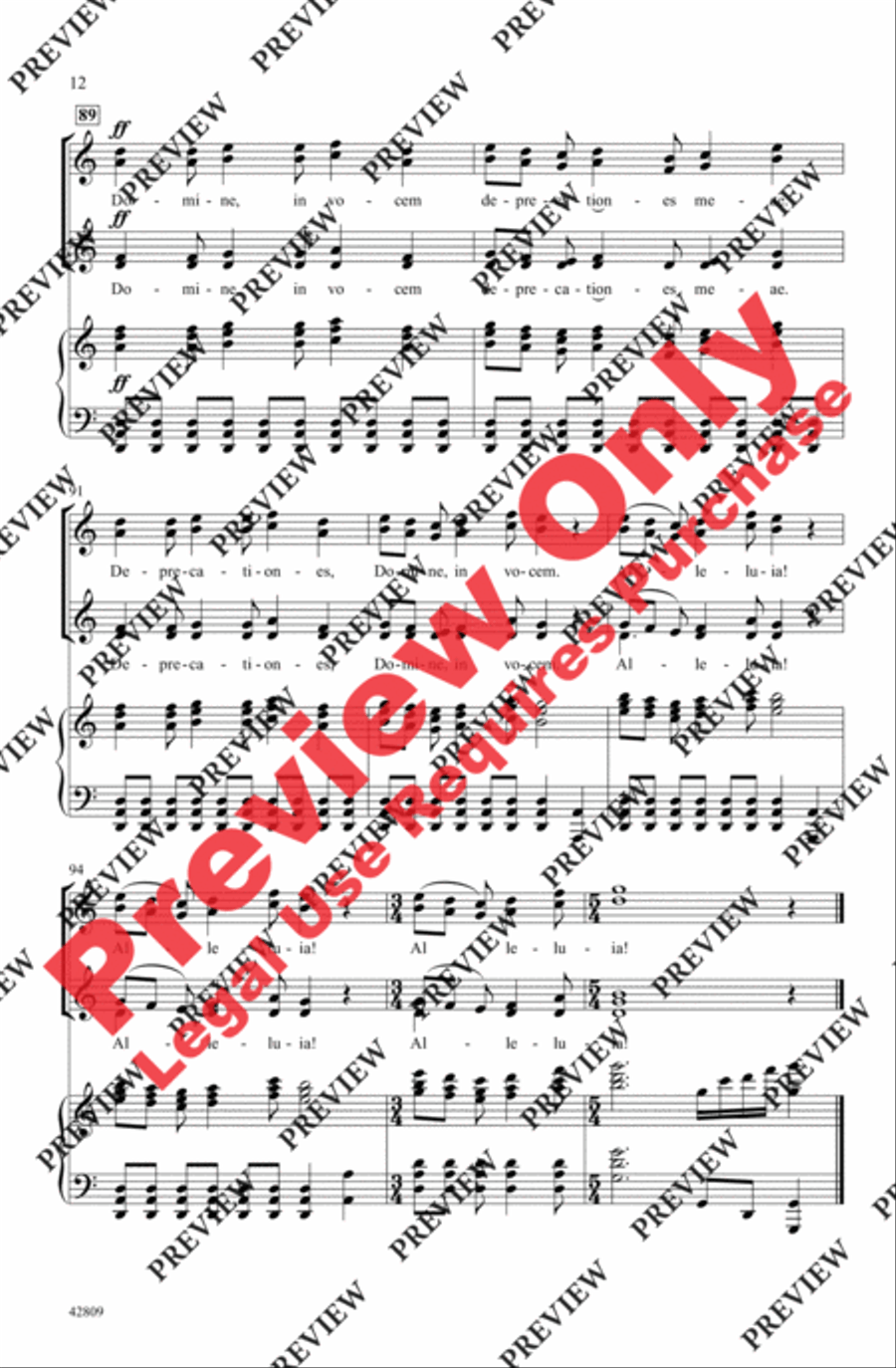 De Profundis Women's Choir scores gallery preview page 12